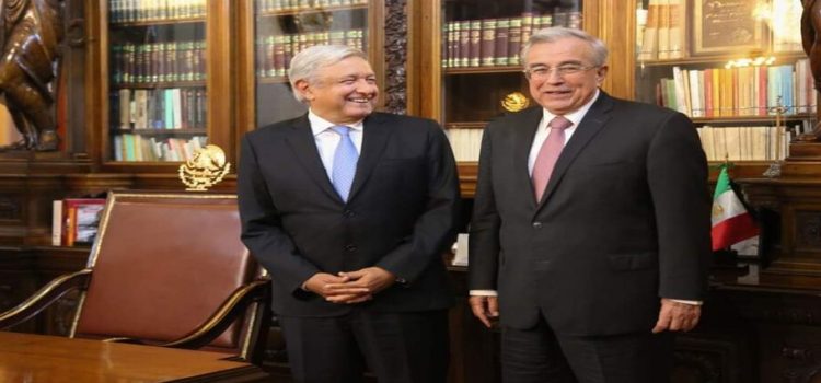 Estuvo presente Rubén Rocha en reunión con AMLO en CDMX