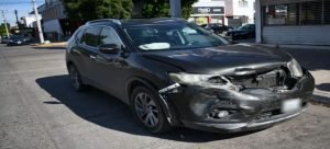 Accidente vial en el cruce de las calles Gabriel Leyva y Francisco I Madero