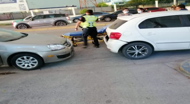Mujer resulta lesionada por una carambola