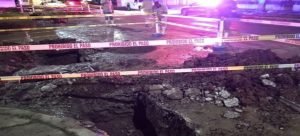 Fuga de agua en jardines de Fatima