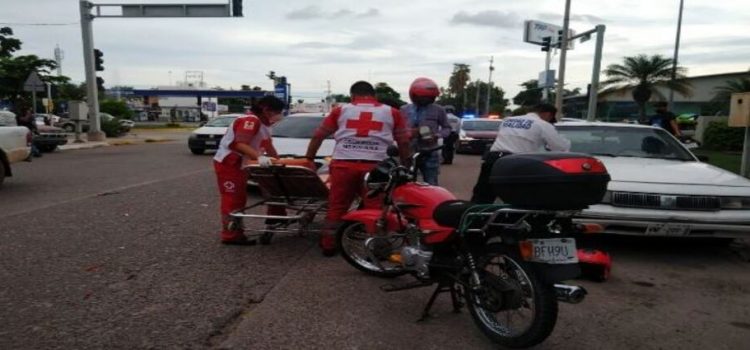 Motociclista  herido en la calle Belisario Domínguez
