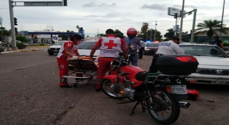 Motociclista  herido en la calle Belisario Domínguez