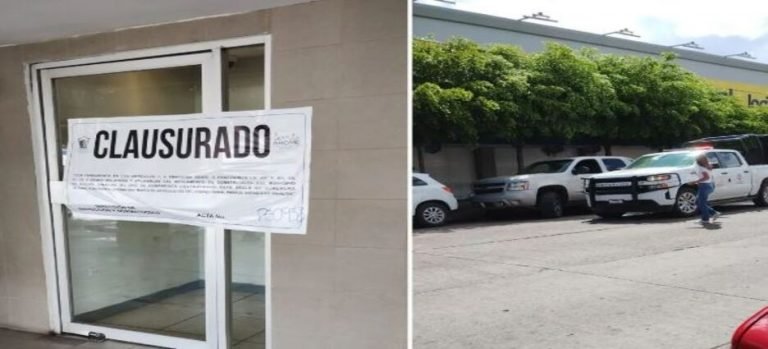 Protección civil clausura tienda departamental