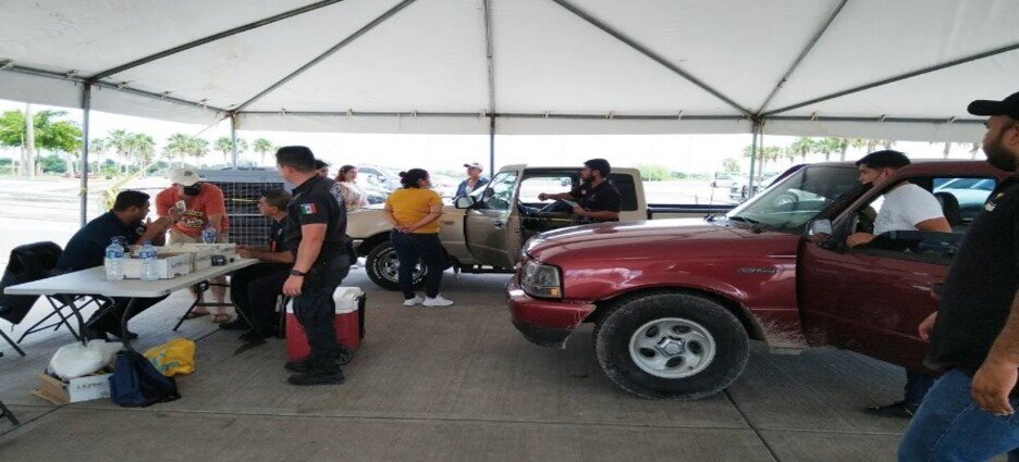 Autoridades supervisaron el módulo de regularización de vehículos