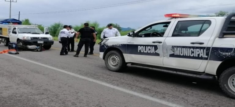 Accidente vial deja 2 heridos en la sindicatura de San Blas