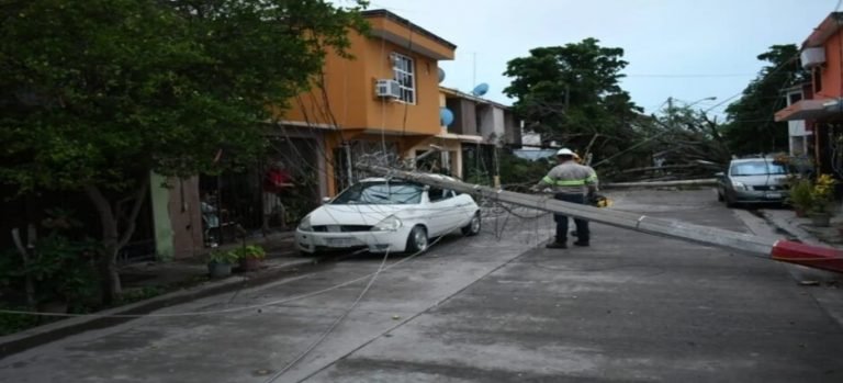Caída de postes ocasionaron afectaciones