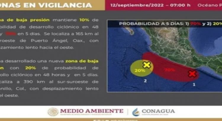 Sinaloa está al pendiente de 2 fenómenos meteorológicos