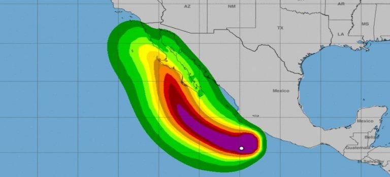 Fuertes lluvias por el Huracán “Kay” Categoría 1