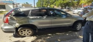 Vagoneta se accidentó contra un tráiler