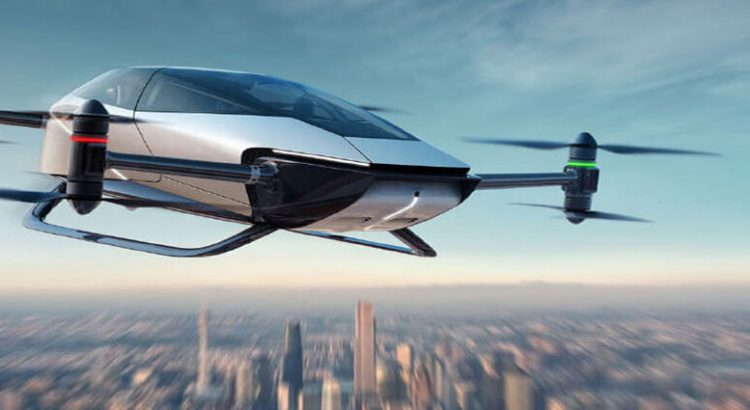 Taxi volador eléctrico es probado en Dubái
