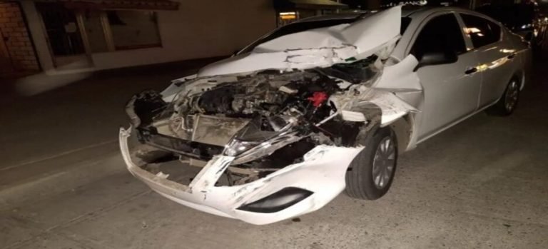 Accidente vial en la colonia Scally