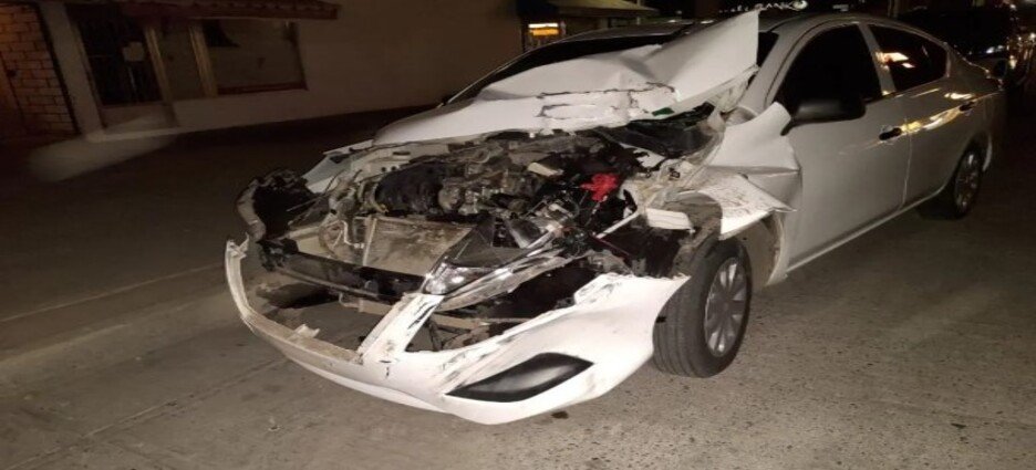 Accidente vial en la colonia Scally