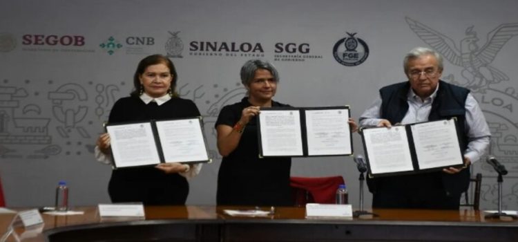 El Gobierno de Sinaloa firma convenio con la Comisión Nacional de Búsqueda