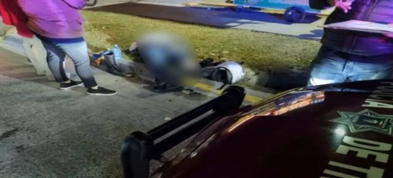 Motociclista resulta lesionado al accidentarse contra un taxi