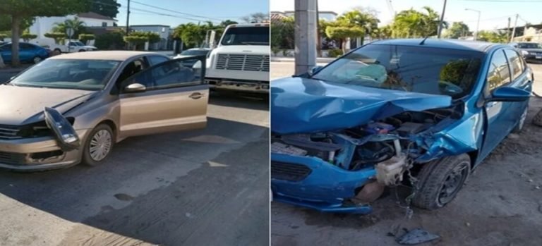 Accidente vial en la colonia Anáhuac
