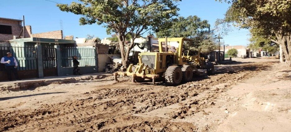 Inician los trabajos de pavimentación en la calle José Luis López