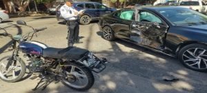 Motociclista resultó lesionado en accidente por la avenida Independencia