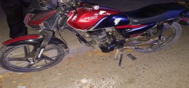 Motociclista lesionado en el cruce de Belisario Domínguez y Morelos