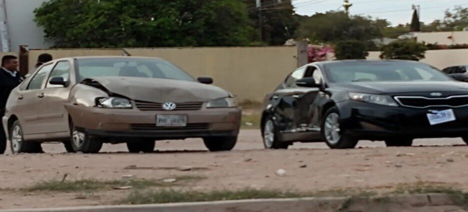Accidente vial en el cruce del bulevar Chihuahuita y Madero