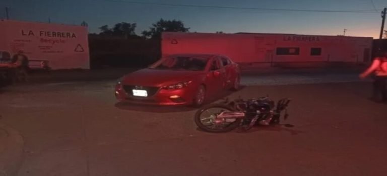 Joven termina lesionado luego de ser impactado por automovilista