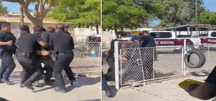 Policías municipales ejercen violencia en contra de dos jóvenes