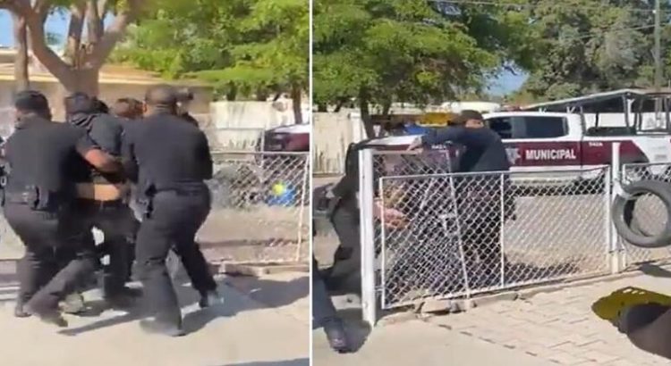Policías municipales ejercen violencia en contra de dos jóvenes