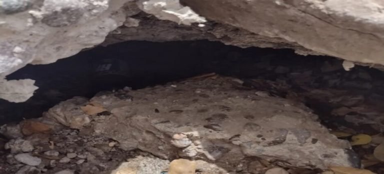 Denuncian la aparición de un socavón en Villa Gustavo Díaz Ordaz