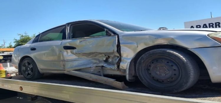 Accidente en el fraccionamiento Santa Luz
