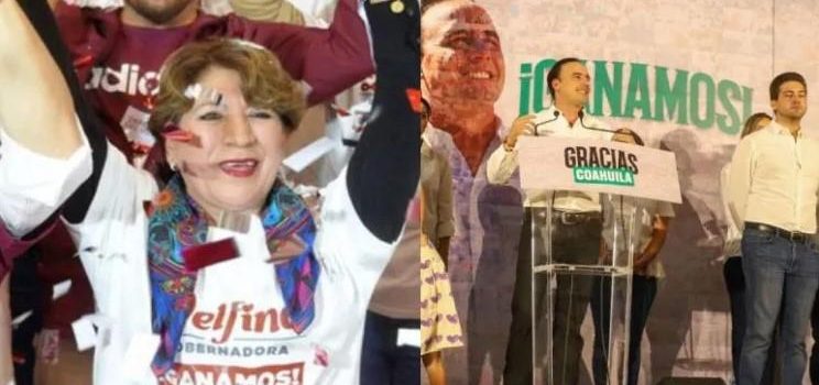 Delfina Gómez y Manolo Jiménez, los virtuales ganadores de la jornada electoral