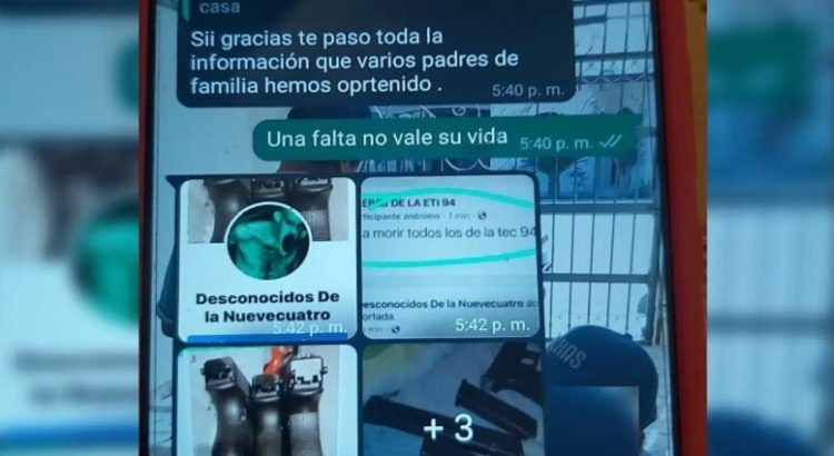 Pese a amenazas no suspenderán clases en la ETI 94 de Los Mochis