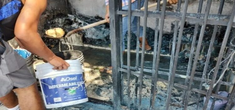 Capilla de la Santa Muerte se incendia en Los Mochis