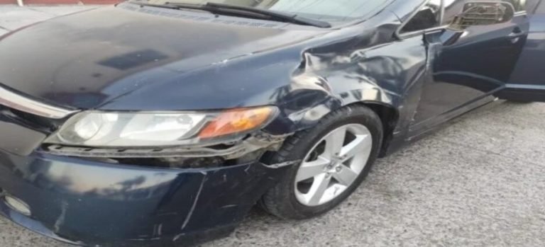 Accidente en la zona centro de Los Mochis