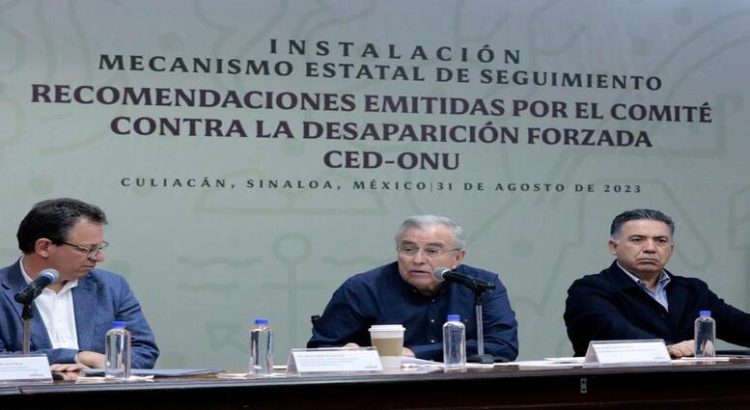Instalan en Sinaloa sistema de seguimiento contra desaparición forzada