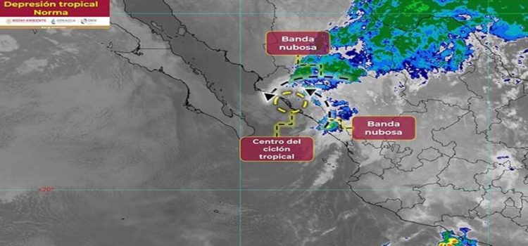 Norma toca tierra en Sinaloa por Altata