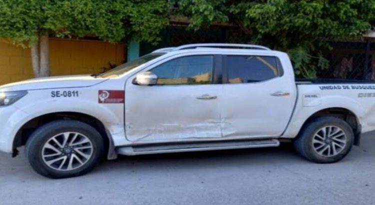 Protagonizan accidente vial una vagoneta Trail Blazer y camioneta del Ayuntamiento