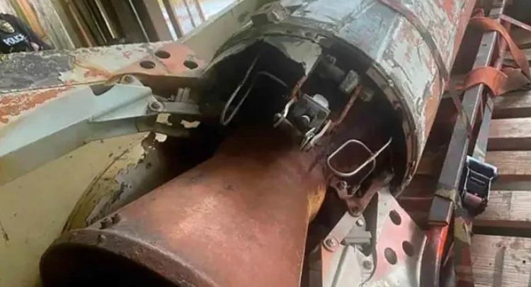Guardaba anciano un misil de la Guerra Fría en su garaje