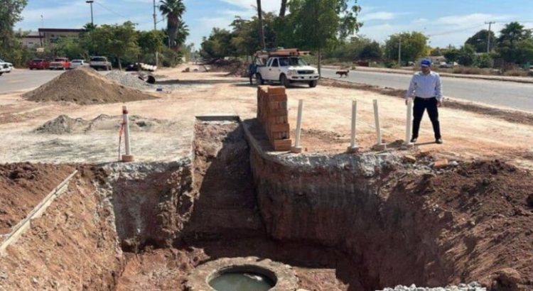 Finaliza la rehabilitación del subcolector Zacatecas de Los Mochis