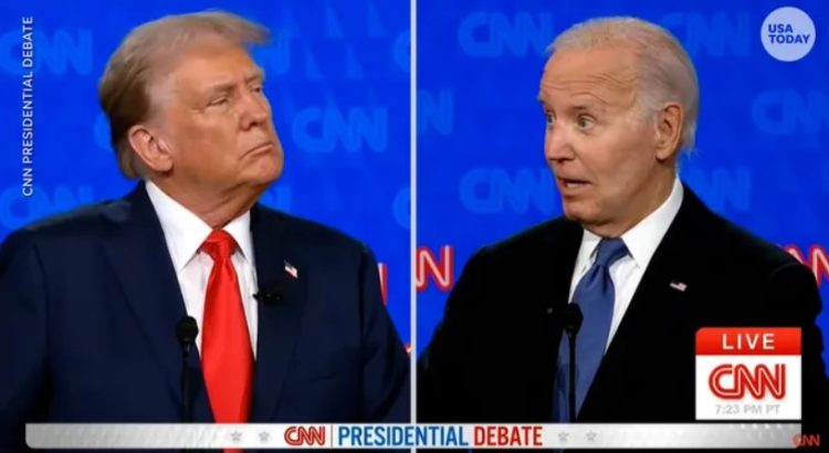 Biden y Trump se enfrentan en un debate feroz