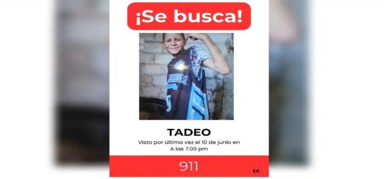 Buscan a Tadeo de 11 años en Los Mochis