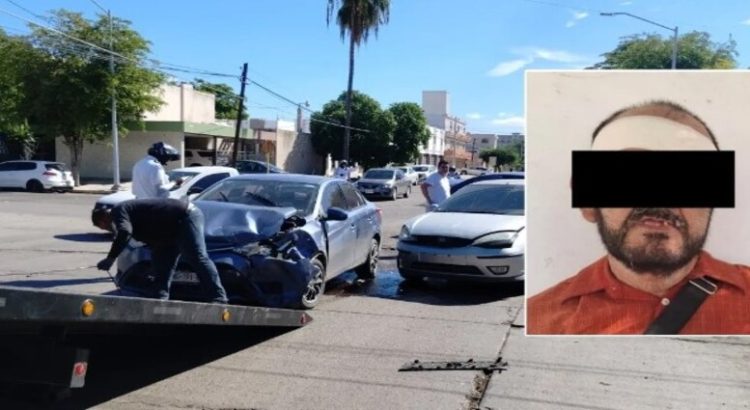 Detienen a hombre por robo de 2 vehículos y provocar accidente