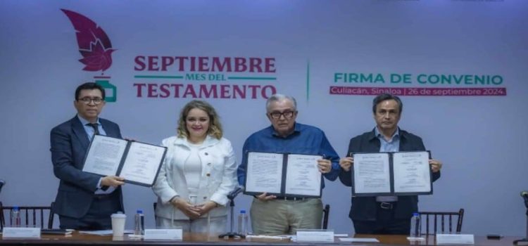 Gobierno de Sinaloa promueve “Septiembre, Mes del Testamento” con convenio Gobierno de Sinaloa promueve “Septiembre, Mes del Testamento” con convenio