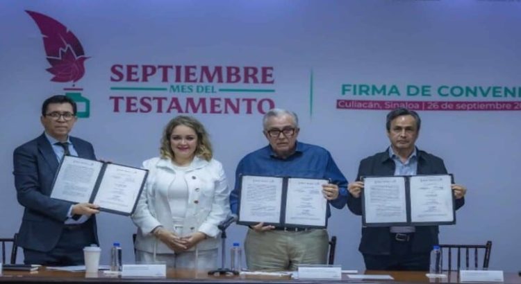 Gobierno de Sinaloa promueve “Septiembre, Mes del Testamento” con convenio