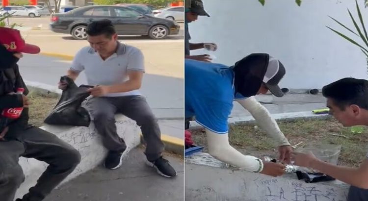 Captan al “Travieso” Arce comer con limpiaparabrisas en Los Mochis