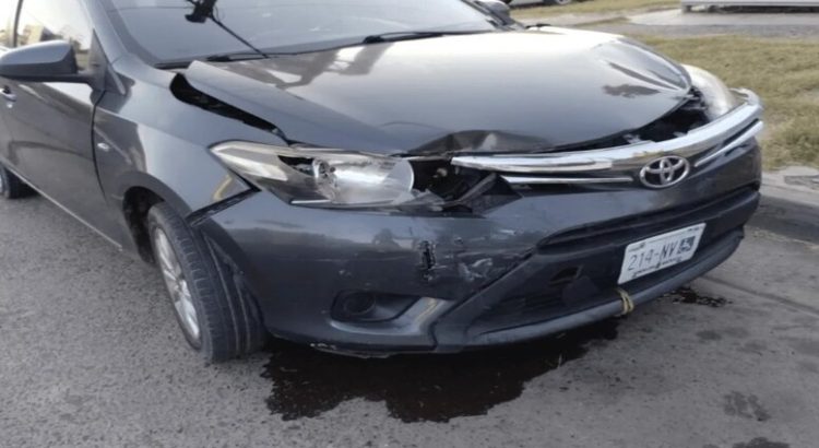 Accidente vial en la colonia centro deja a Joven con golpes