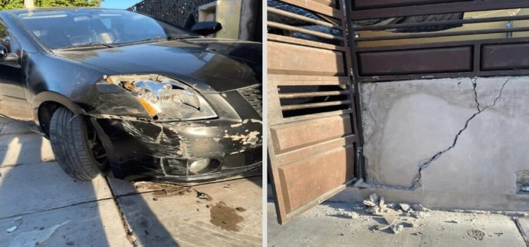 Mujer choca contra dos autos y una vivienda por conducir alcoholizada