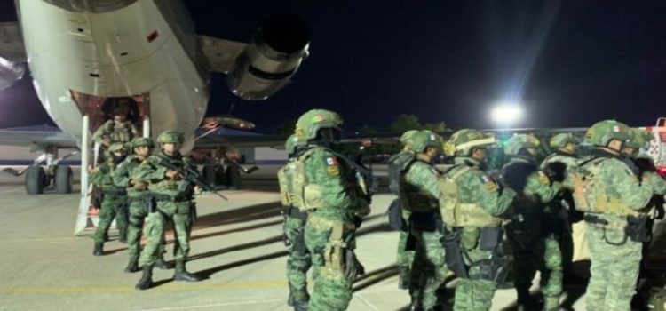 Llegan a Sinaloa 100 militares de élite para controlar la situación de violencia en el estado