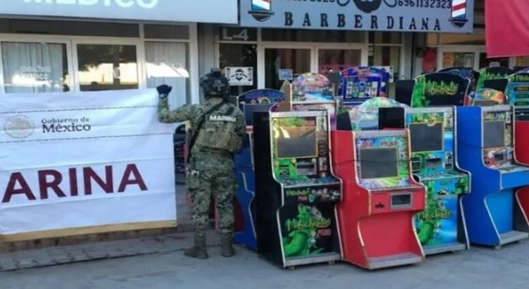 Semar asegura 46 máquinas tragamonedas en Sinaloa