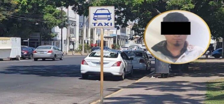 Detienen a hombre tras amenazar y asaltar a un taxista