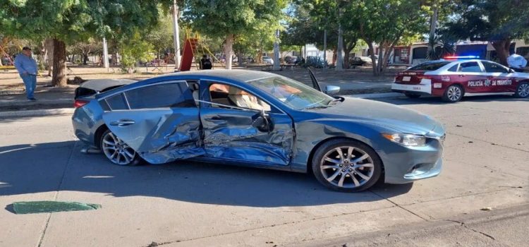 Menor resulta lesionado tras un aparatoso accidente