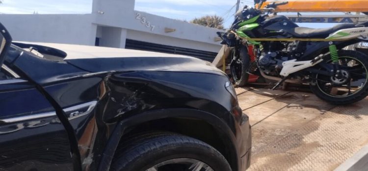 Motociclista resulta lesionado tras sufrir un accidente